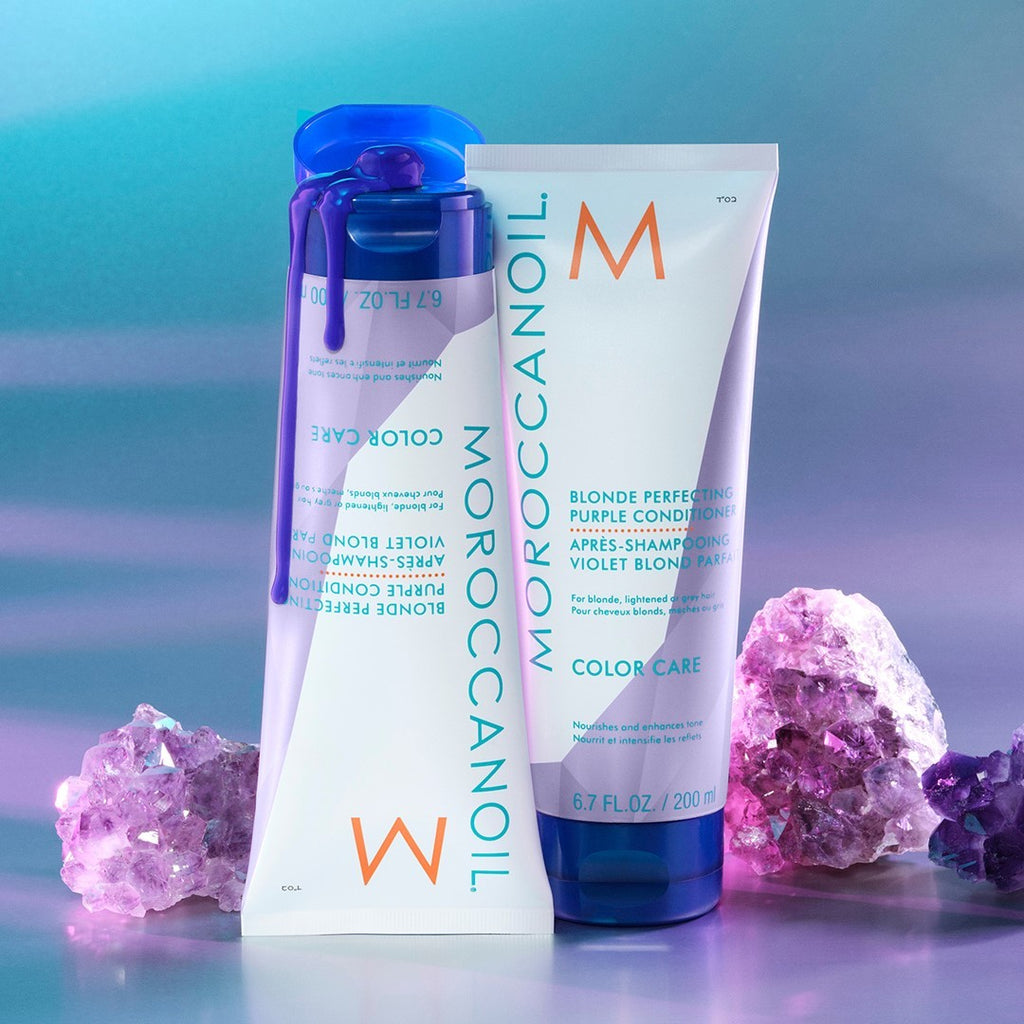 MOROCCANOIL Acondicionador Violeta Rubios Perfectos, 200 ml